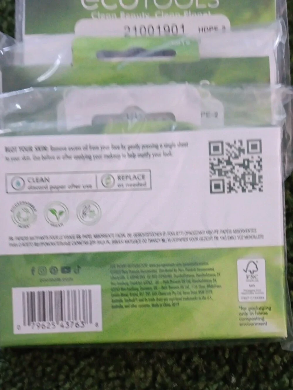 Ecotools Facial Blotting Papers. 800 Total.